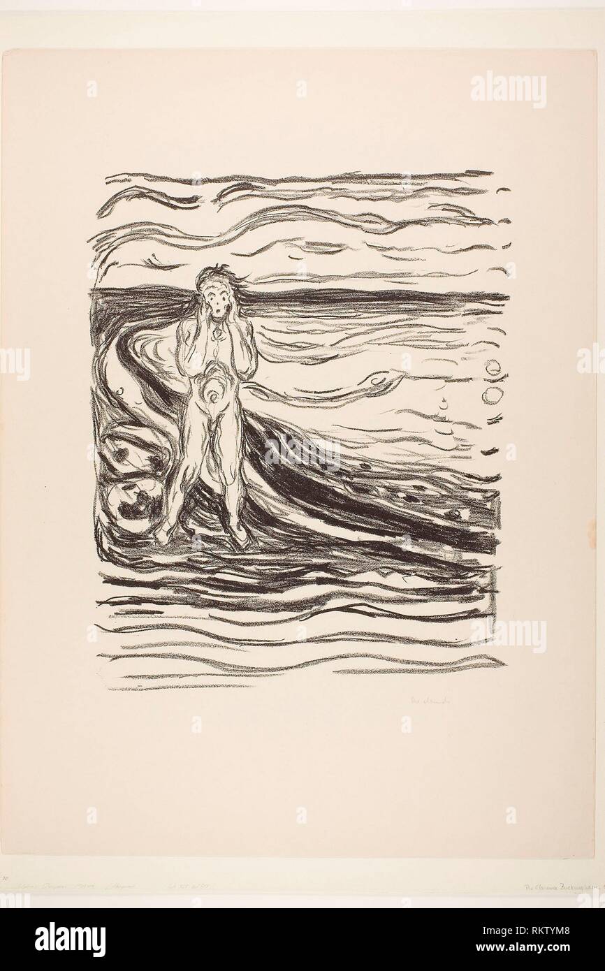 The Bear, from Alpha and Omega ca. 1908-1909 by Edvard Munch. Face