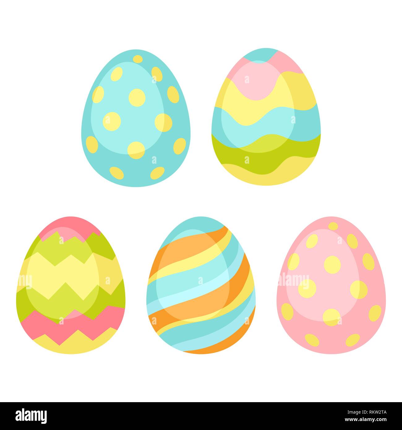 Happy Easter seamless pattern wiht eggs. Stock Vector