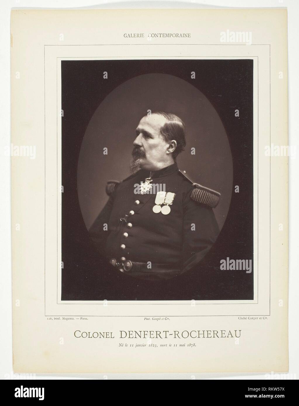 Colonel denfert rochereau hi-res stock photography and images - Alamy