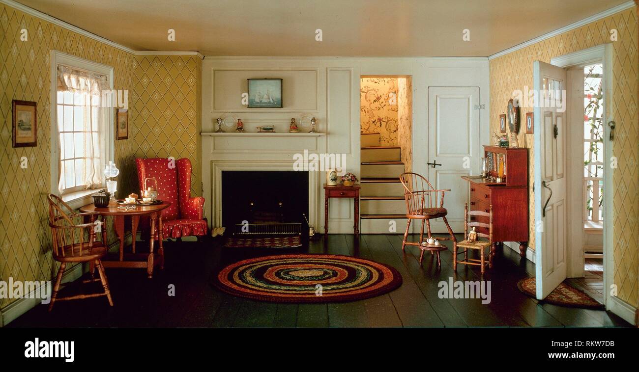 A12 Cape Cod Living Room 1750 1850 C 1940 Mrs James
