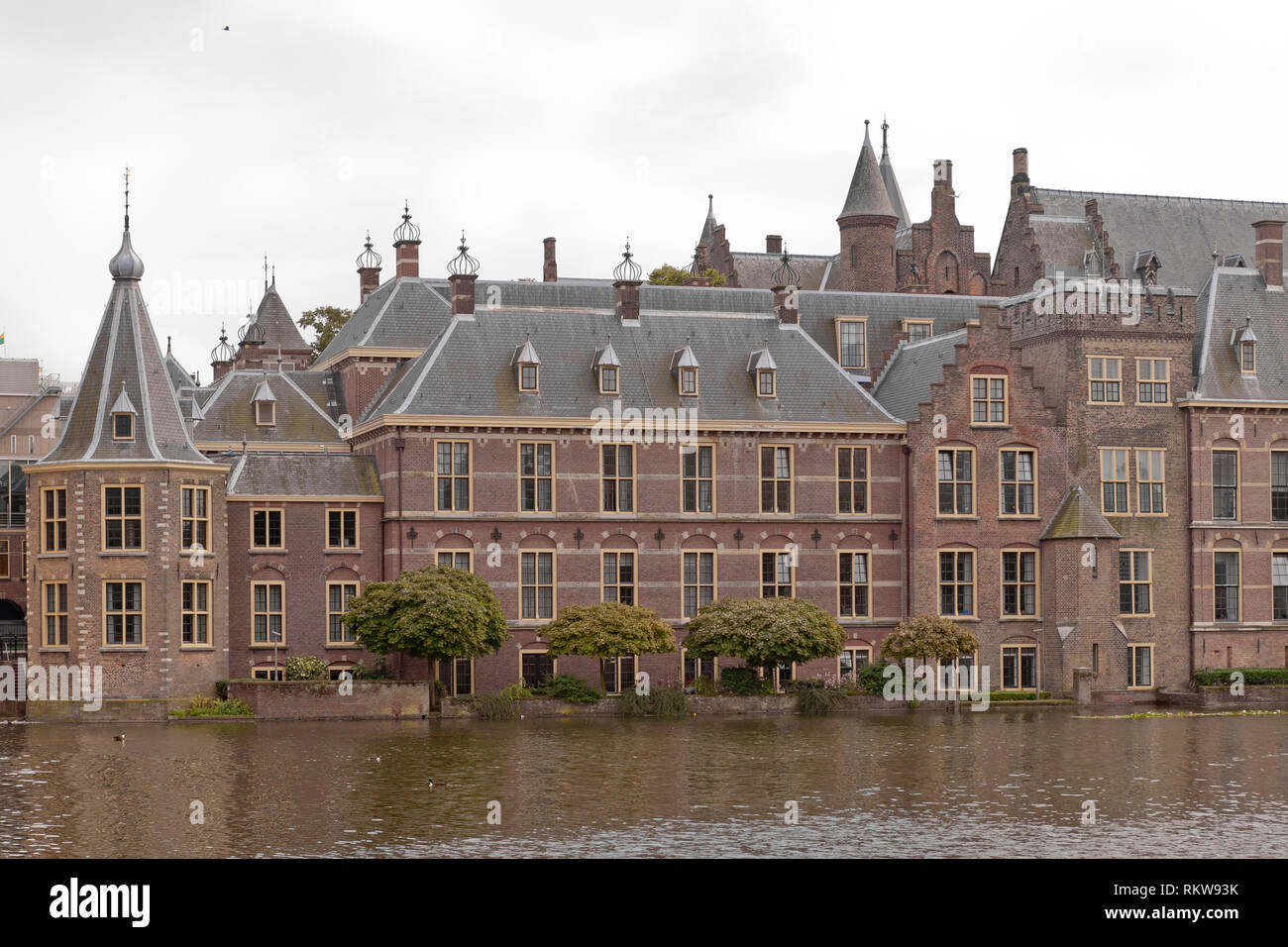 Historic parliament building of the Binnenhof and House of
