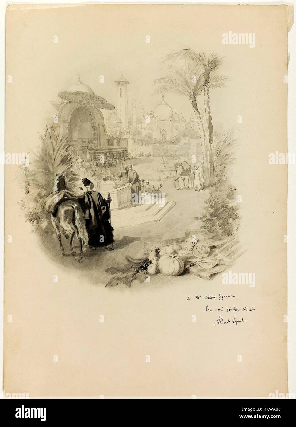 Study for Illustration for Aline, Queen of Golconda Albert Lynch