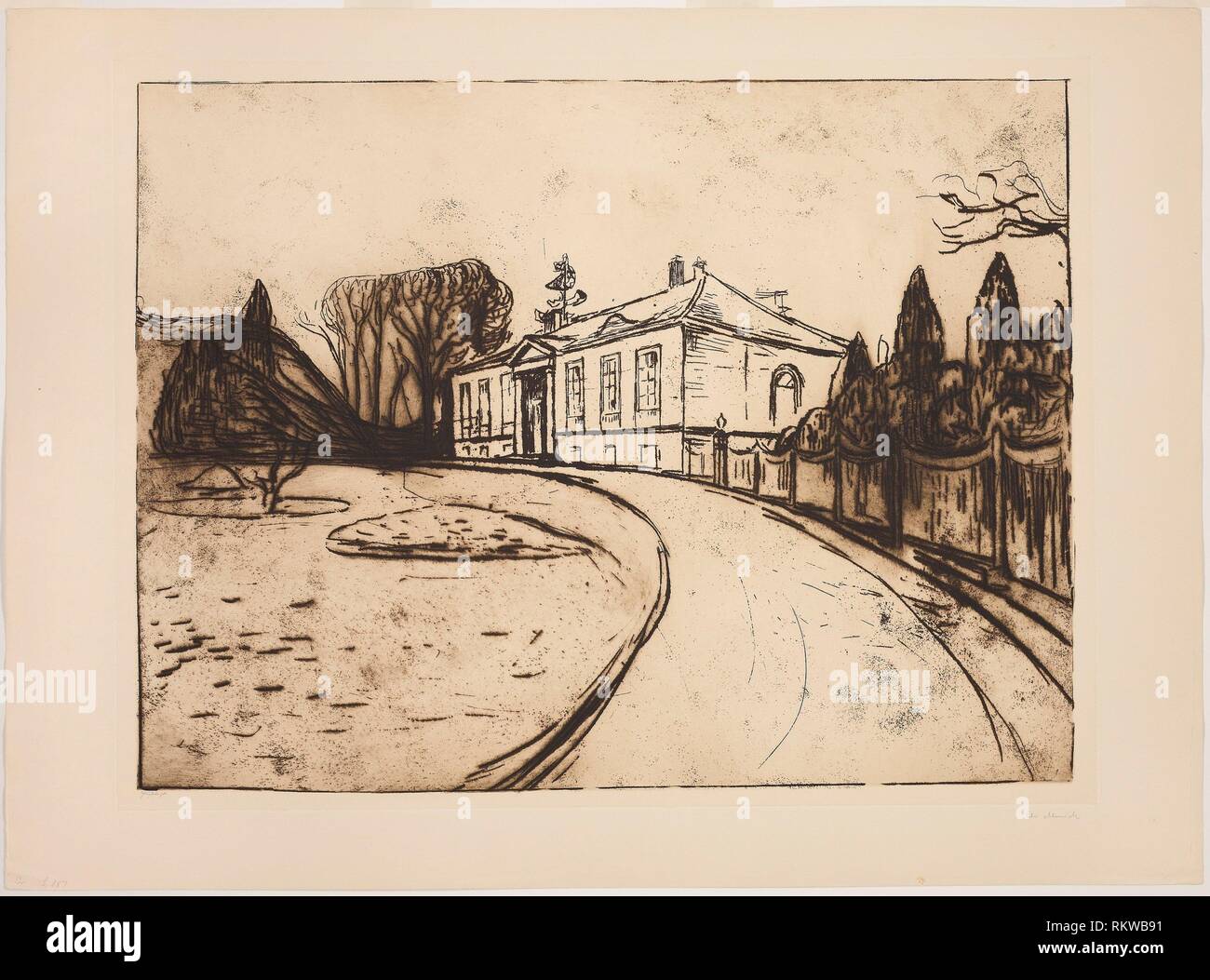 The House 1902 Edvard Munch (Norwegian, 18631944) printed by Otto