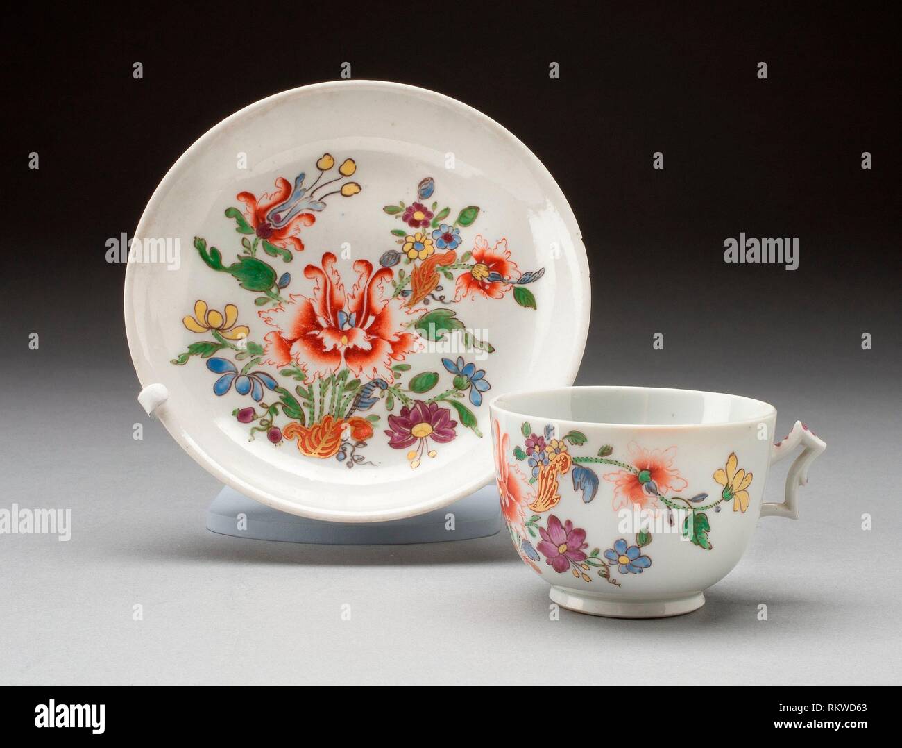 Cup and Saucer - About 1750/1800 - Doccia Porcelain Factory Italian,  founded 1737 - Artist: Manifattura Ginori (Sesto Fiorentino, Italy), Origin  Stock Photo - Alamy
