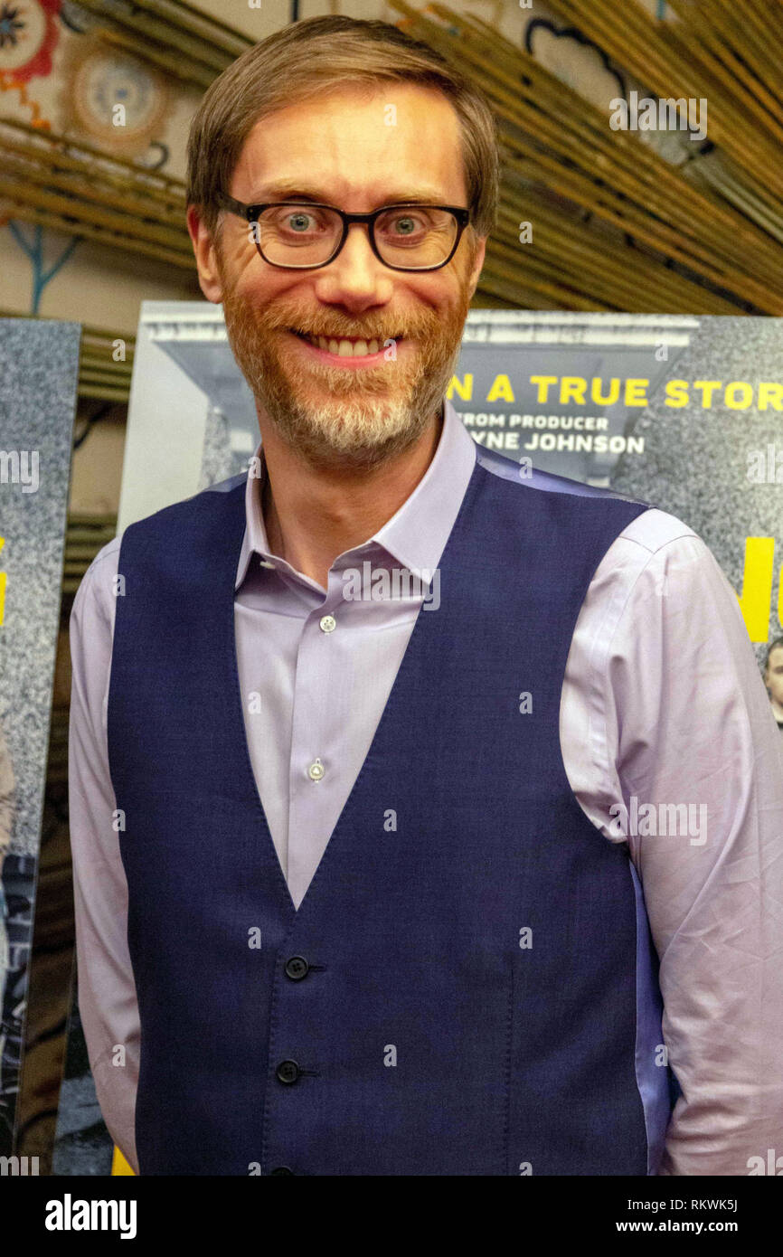 New York, NY, USA. 11th Feb. 2019. Writer and director Stephen Merchant attends the New York Tastemaker screening of “Fighting with My Family” at the Crosby Street Hotel in New York City on February 11, 2019. Credit: Jeremy Burke/Alamy Live News Stock Photo