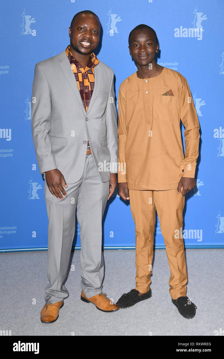 Berlin, Germany. 12th April, 2019. William Kamkwamba and Maxwell Simba  attend the photocall for The Boy Who Harnessed The Wind during the 69th  Berlinale International Film Festival Berlin at the Grand Hyatt