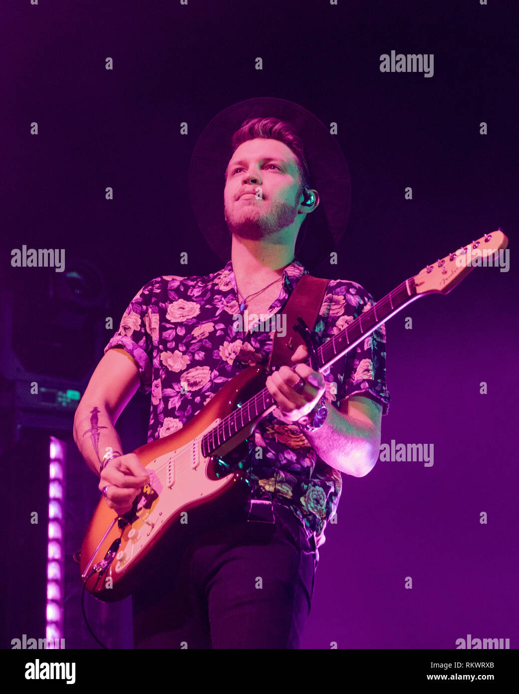 Madison, Wisconsin, USA. 11th Feb, 2019. ETHAN GOODPASTER of Rainbow Kitten Surprise at The Sylvee in Madison, Wisconsin Credit: Daniel DeSlover/ZUMA Wire/Alamy Live News Stock Photo