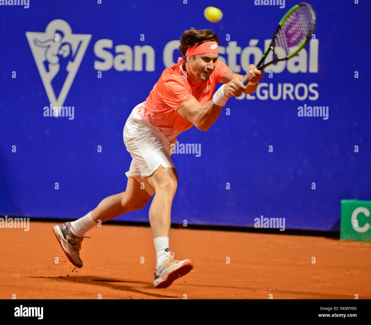 Buenos Aires: David Ferrer (Spain) defeat Malek Jaziri (TUN) and advances  to the second round of the Argentina Open, an ATP 250 tennis tournament.  Credit: Mariano Garcia/Alamy Live News Stock Photo -