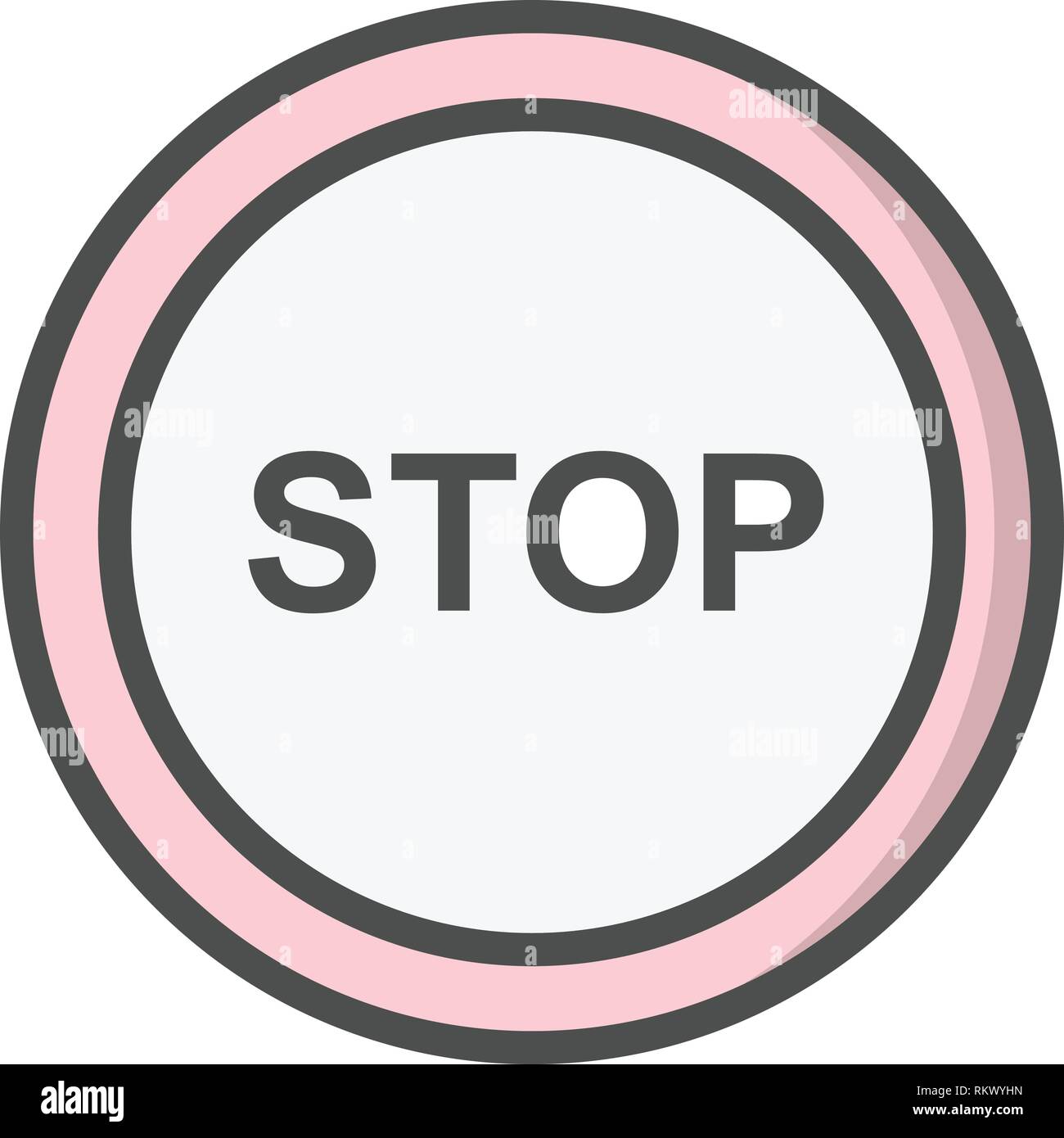 Vector Stop Icon Sign Icon Vector Illustration For Personal And ...