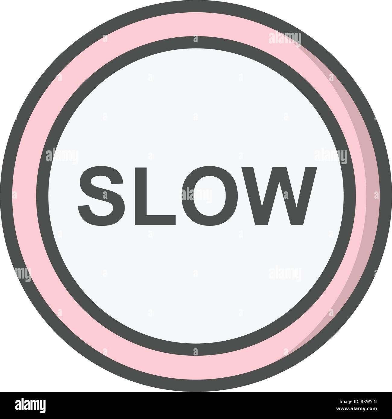 Vector Slow Icon Sign Icon Vector Illustration For Personal And ...