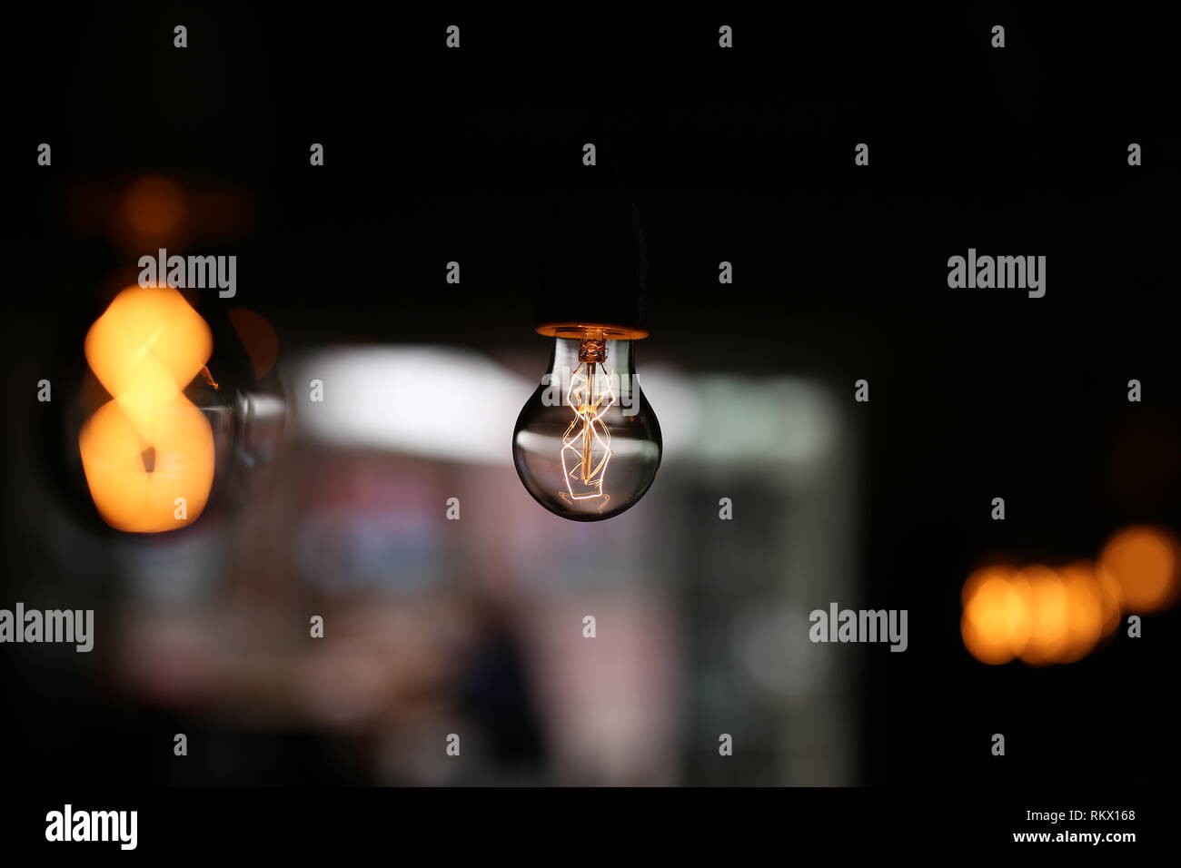 Classic Electric incandescent lamp Stock Photo Alamy