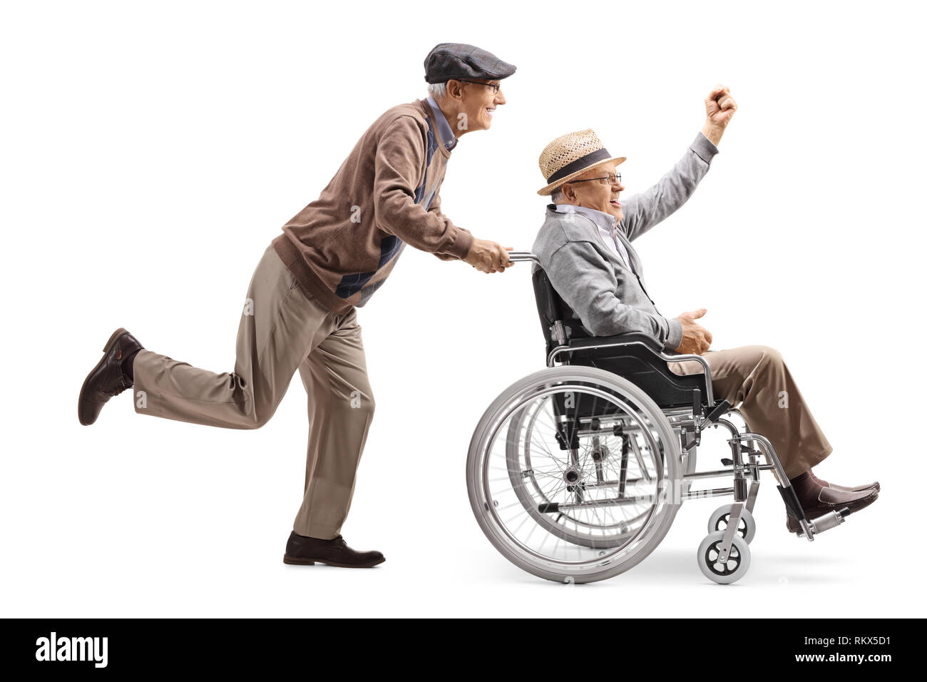 Happy white male on wheelchair hi-res stock photography and images - Alamy