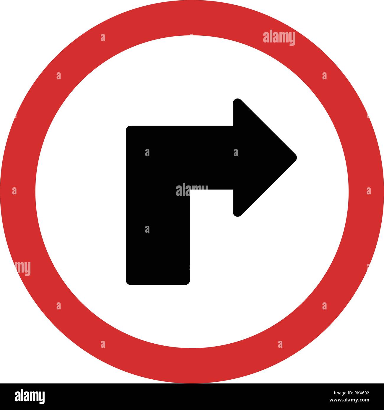 Vector Turn to the Right Icon Sign Icon Vector Illustration For Personal And Commercial Use... Clean Look Trendy Icon... Stock Vector