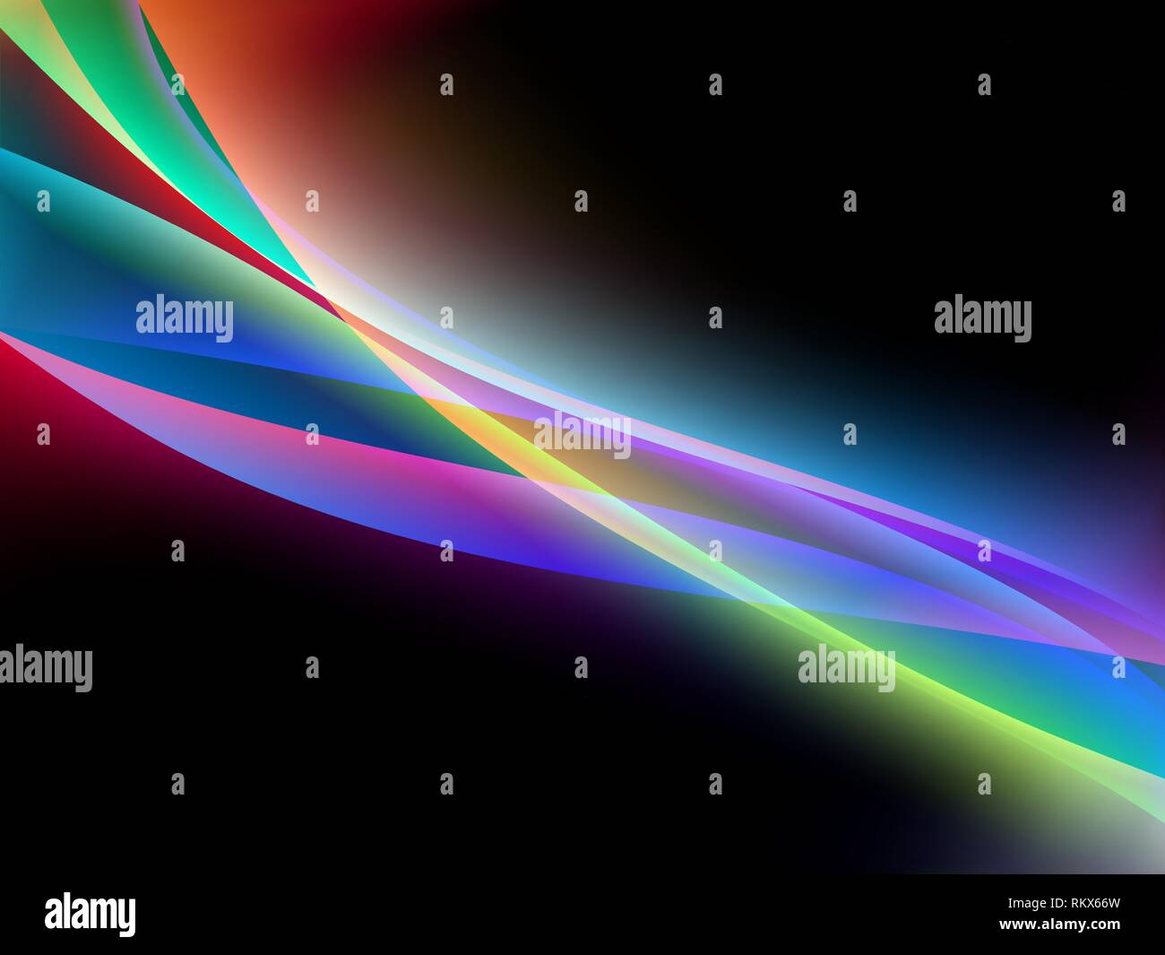 dinamyc flow, stylized waves, vector Stock Vector