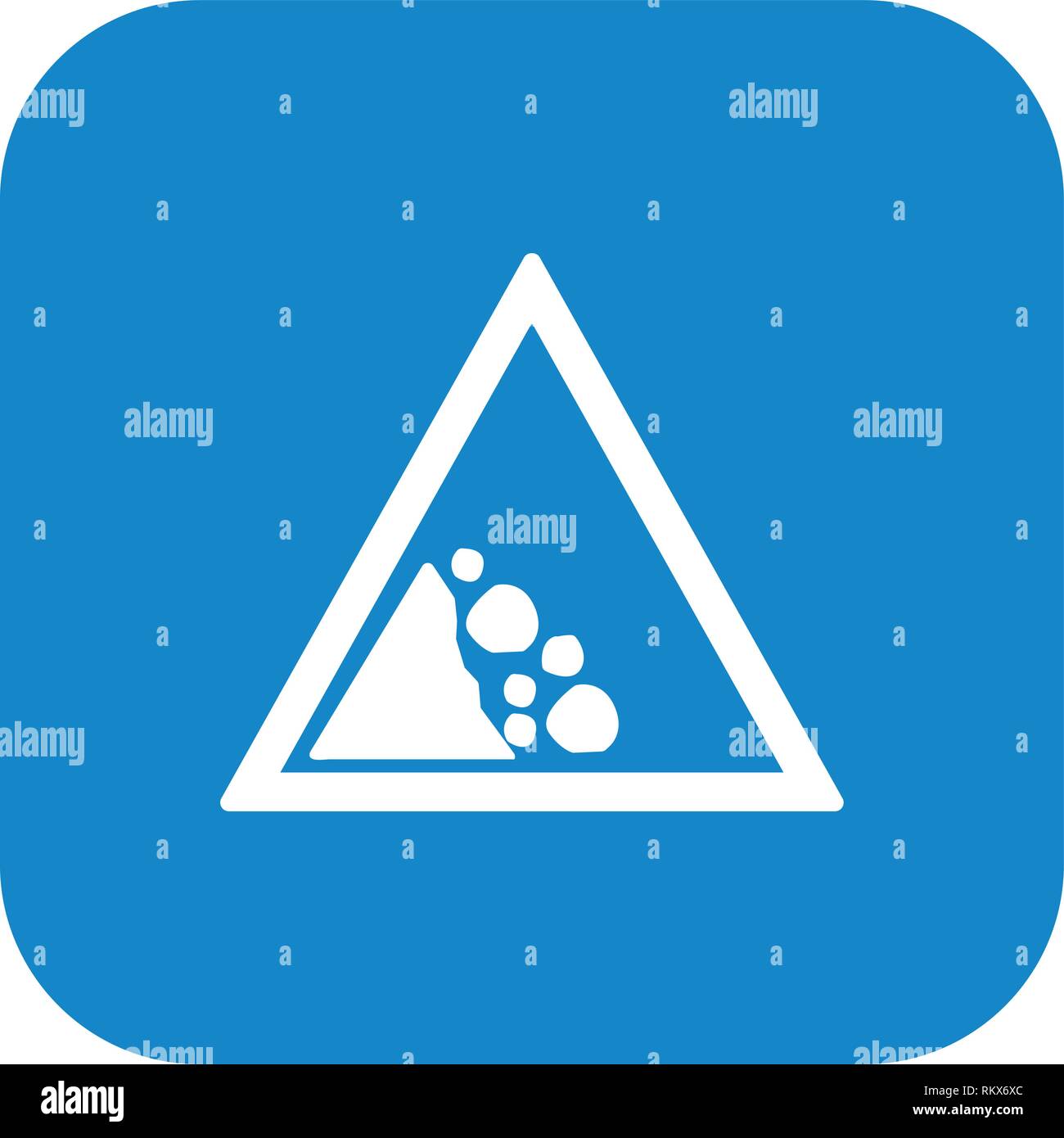Rock slide 2 Stock Vector Images - Alamy