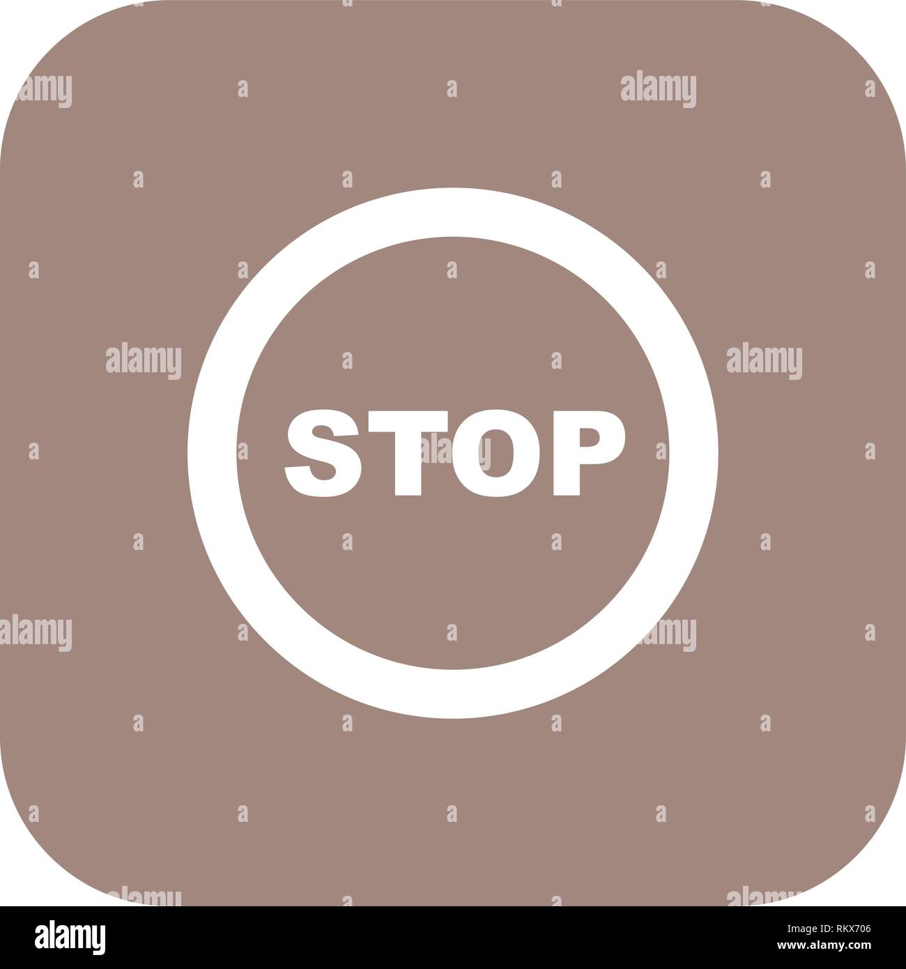 Vector Stop Icon Sign Icon Vector Illustration For Personal And ...