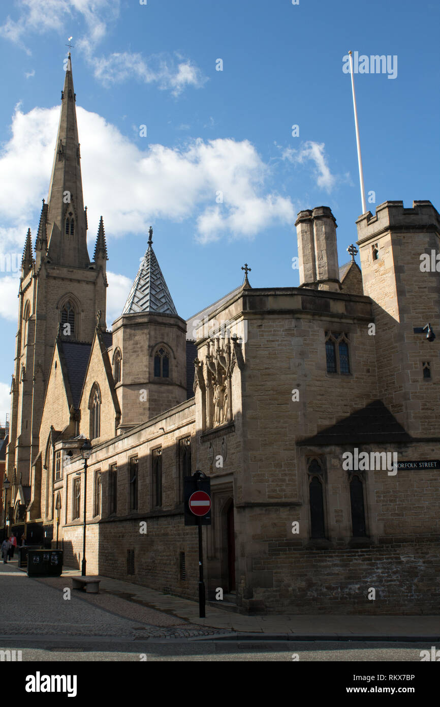 The Cathedral Church of St Marie, Norfolk Street Sheffield England UK Stock Photo