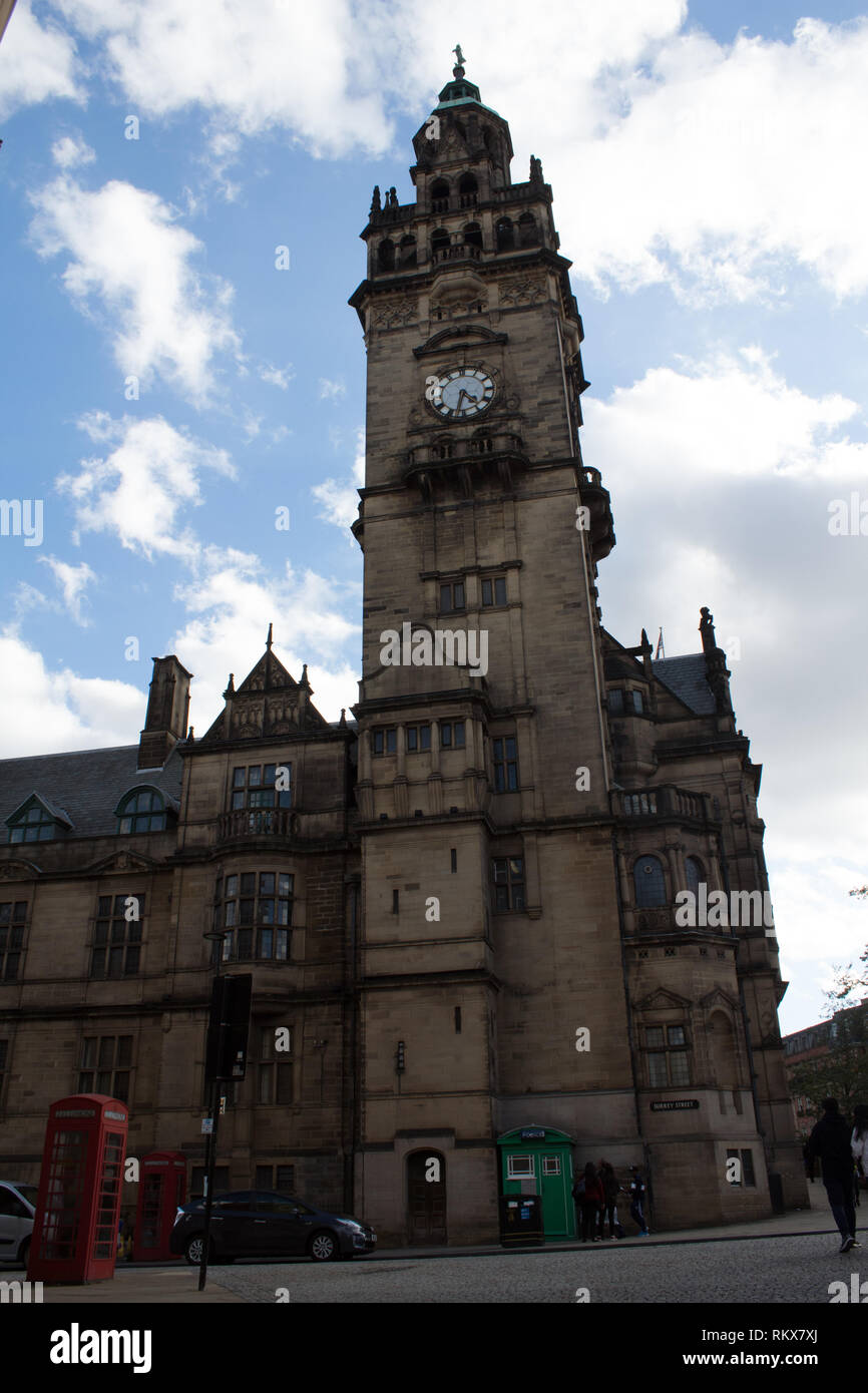 Sheffield town hall clock tower hires stock photography and images Alamy