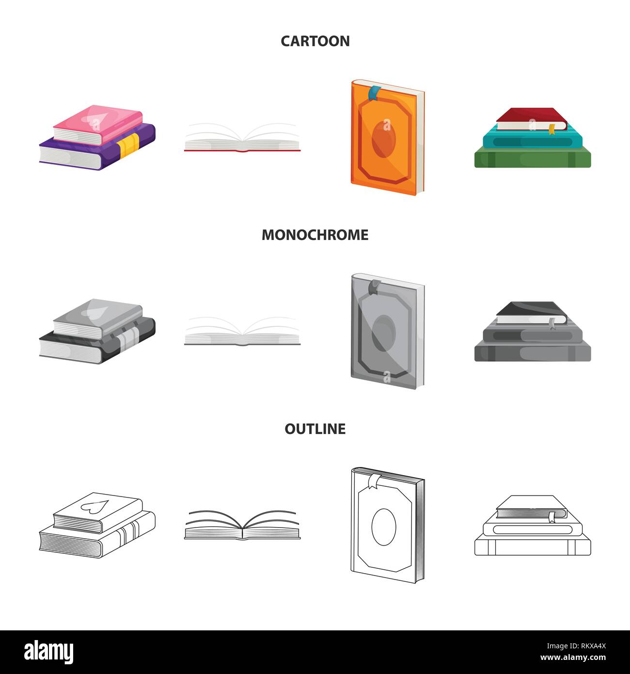 Vector illustration of training and cover icon. Set of training and ...