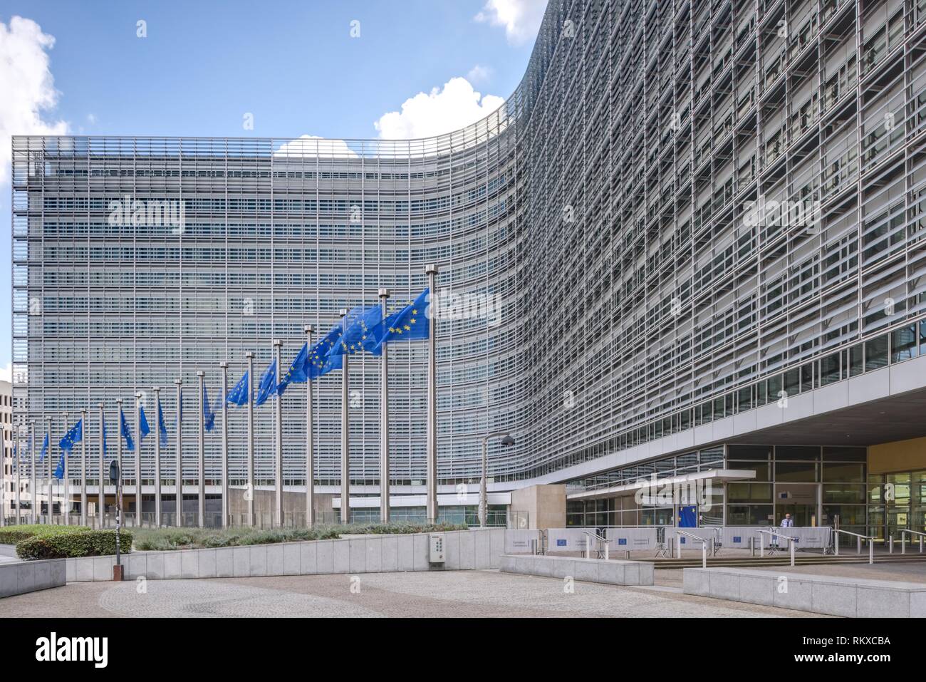 Brüssel, Europaviertel, Europäische Kommission, Berlaymont-Gebäude Das 1963 bis 1967 erbaute Berlaymont-Gebäude in Brüssel ist der Sitz der Europäisch Stock Photo