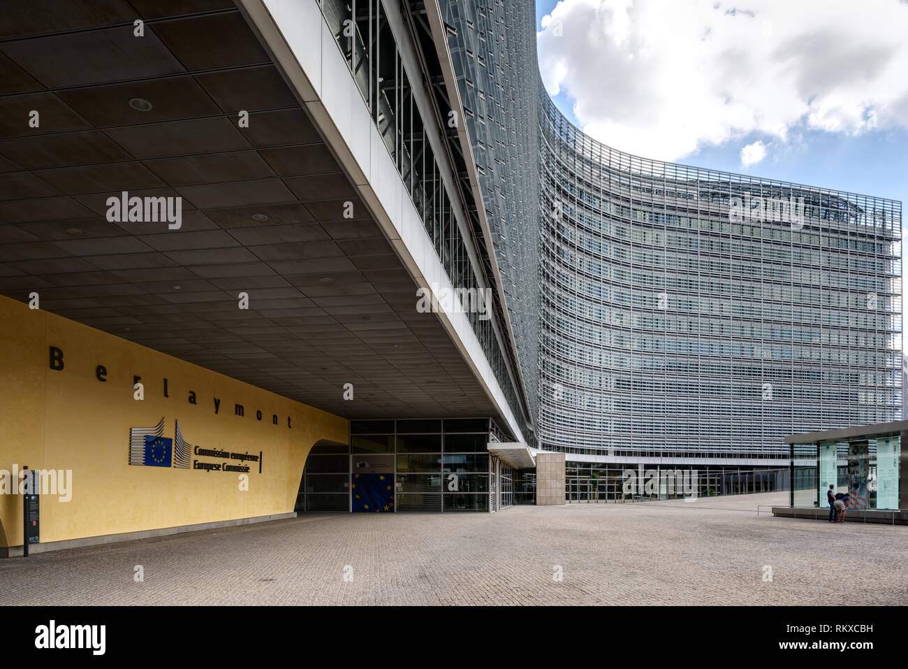 Brüssel, Europaviertel, Europäische Kommission, Berlaymont-Gebäude Das 1963 bis 1967 erbaute Berlaymont-Gebäude in Brüssel ist der Sitz der Europäisch Stock Photo