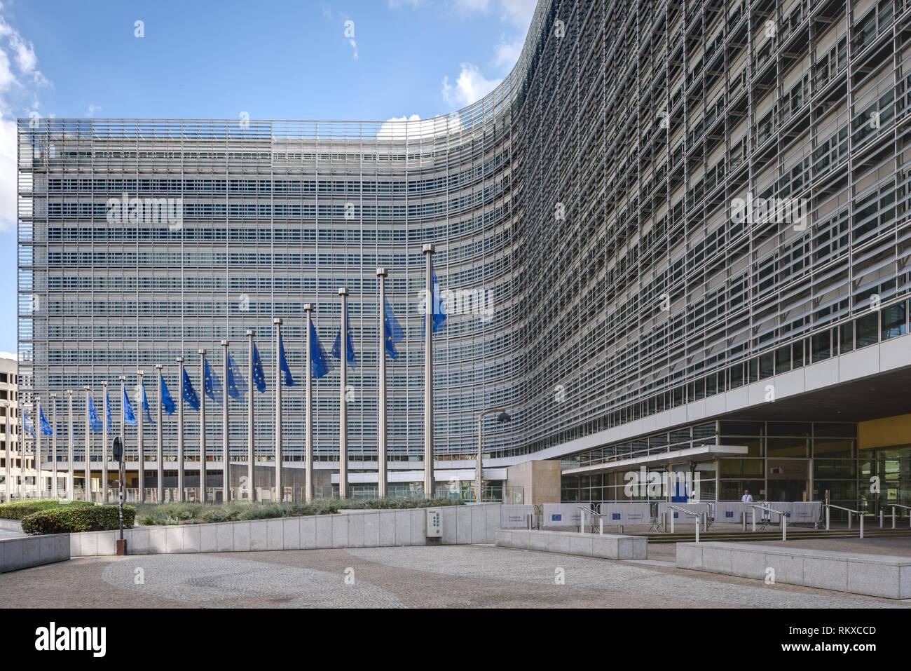 Brüssel, Europaviertel, Europäische Kommission, Berlaymont-Gebäude Das 1963 bis 1967 erbaute Berlaymont-Gebäude in Brüssel ist der Sitz der Europäisch Stock Photo