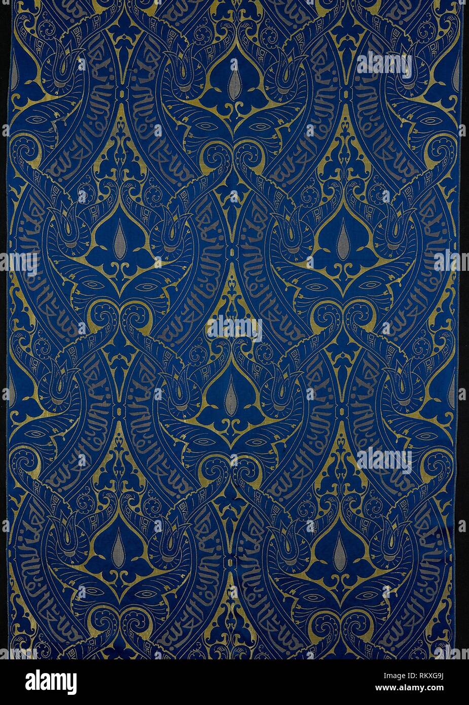 Panel - c. 1870 - Possibly designed by Owen Jones (English, 1809–1874) Made  by Warner, Sillet, and Ramm, 1870–1874 England, Spitalfields or Bethnal  Stock Photo - Alamy