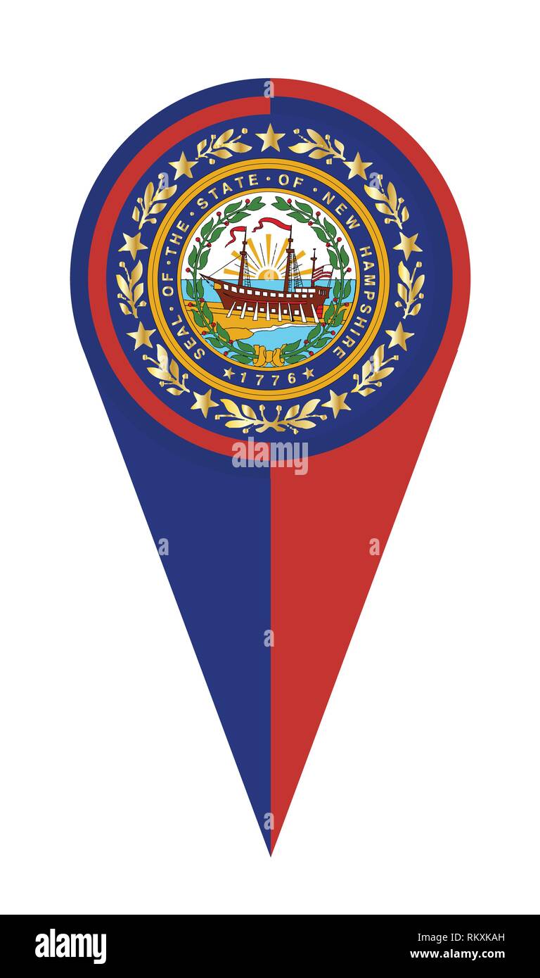 New hampshire state map hi-res stock photography and images - Alamy