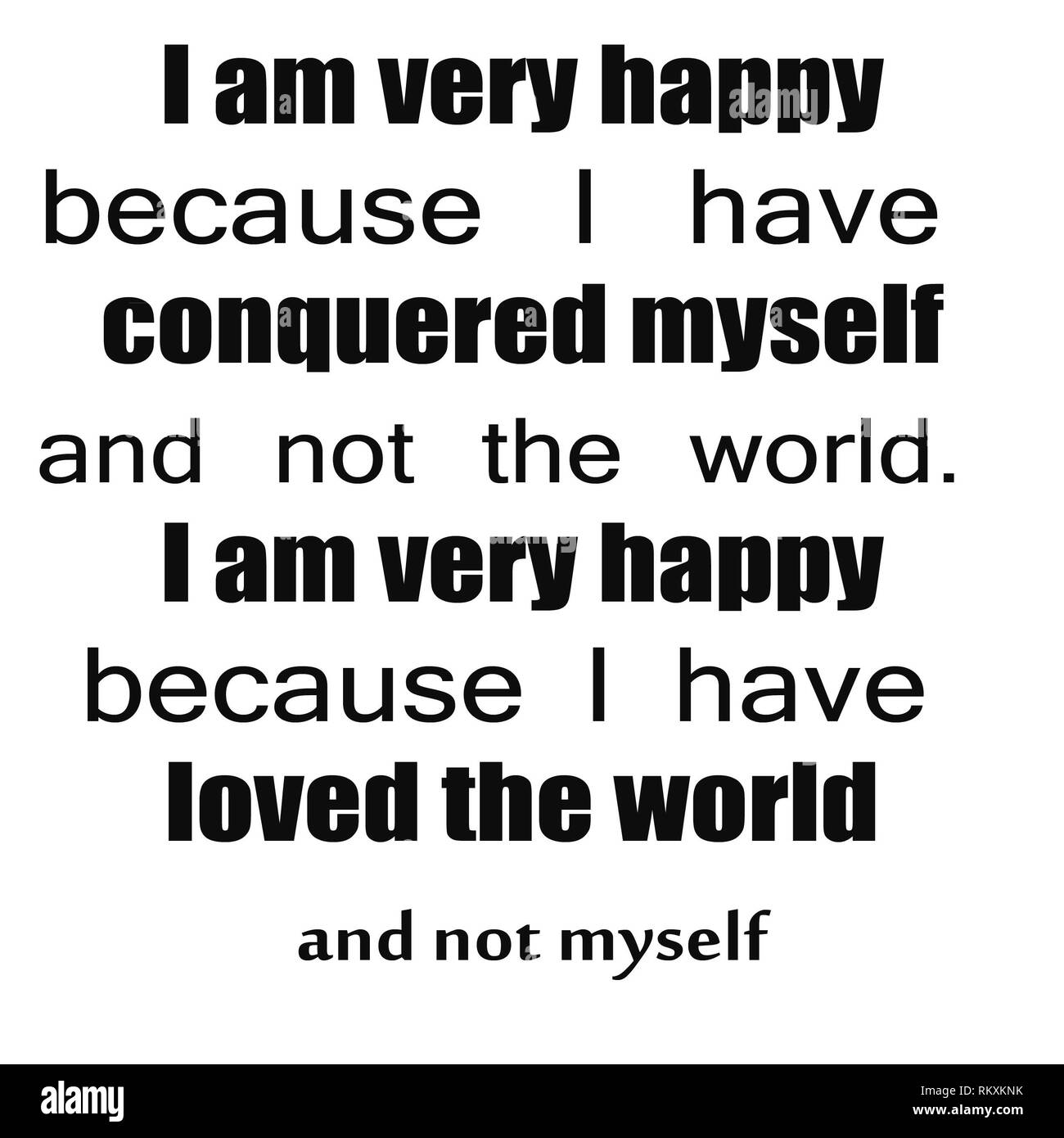 Happiness Black And White Quote
