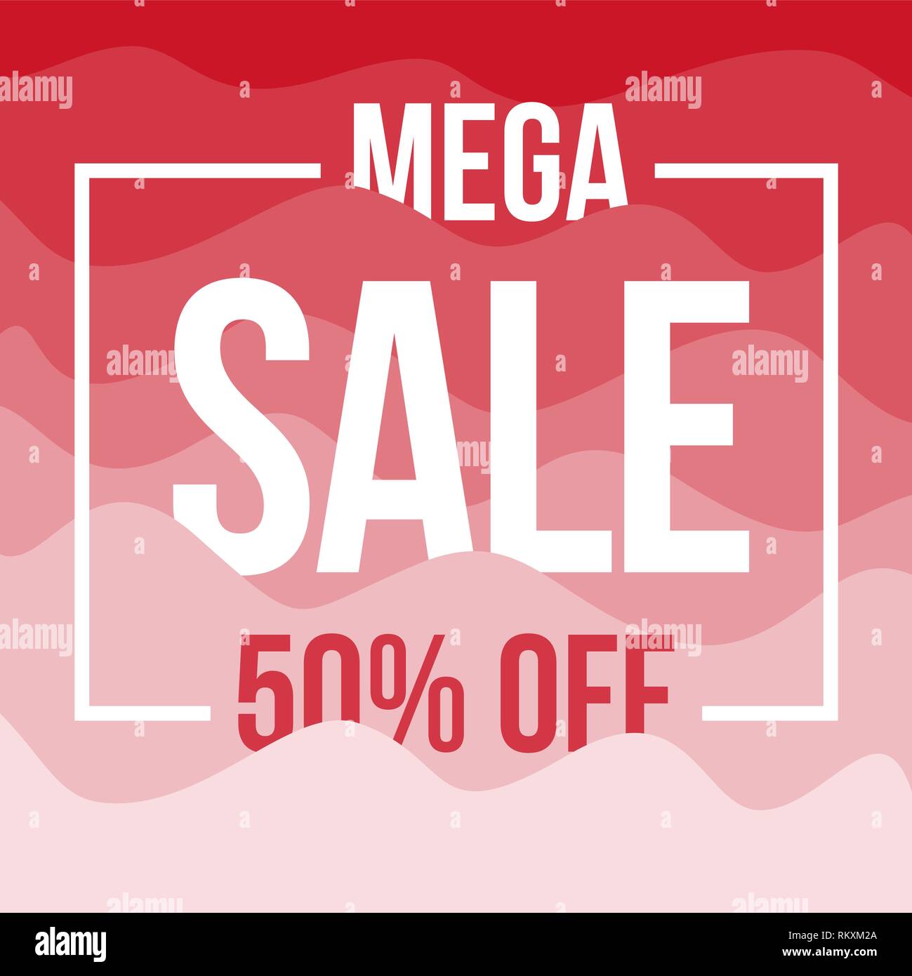 Sale Banner Marble on Background Stock Vector