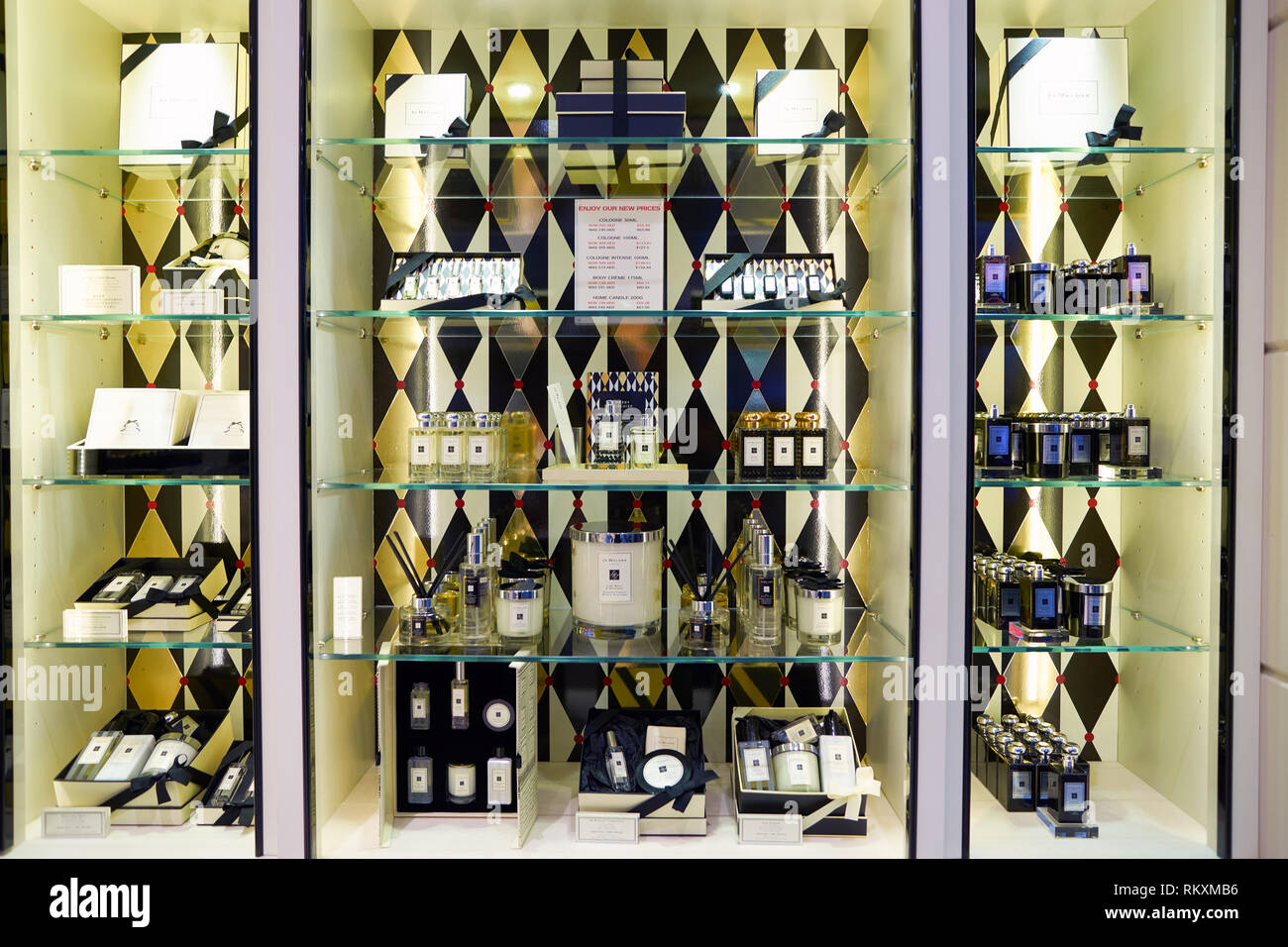 DUBAI, UAE CIRCA NOVEMBER, 2016 Jo Malone store at Dubai