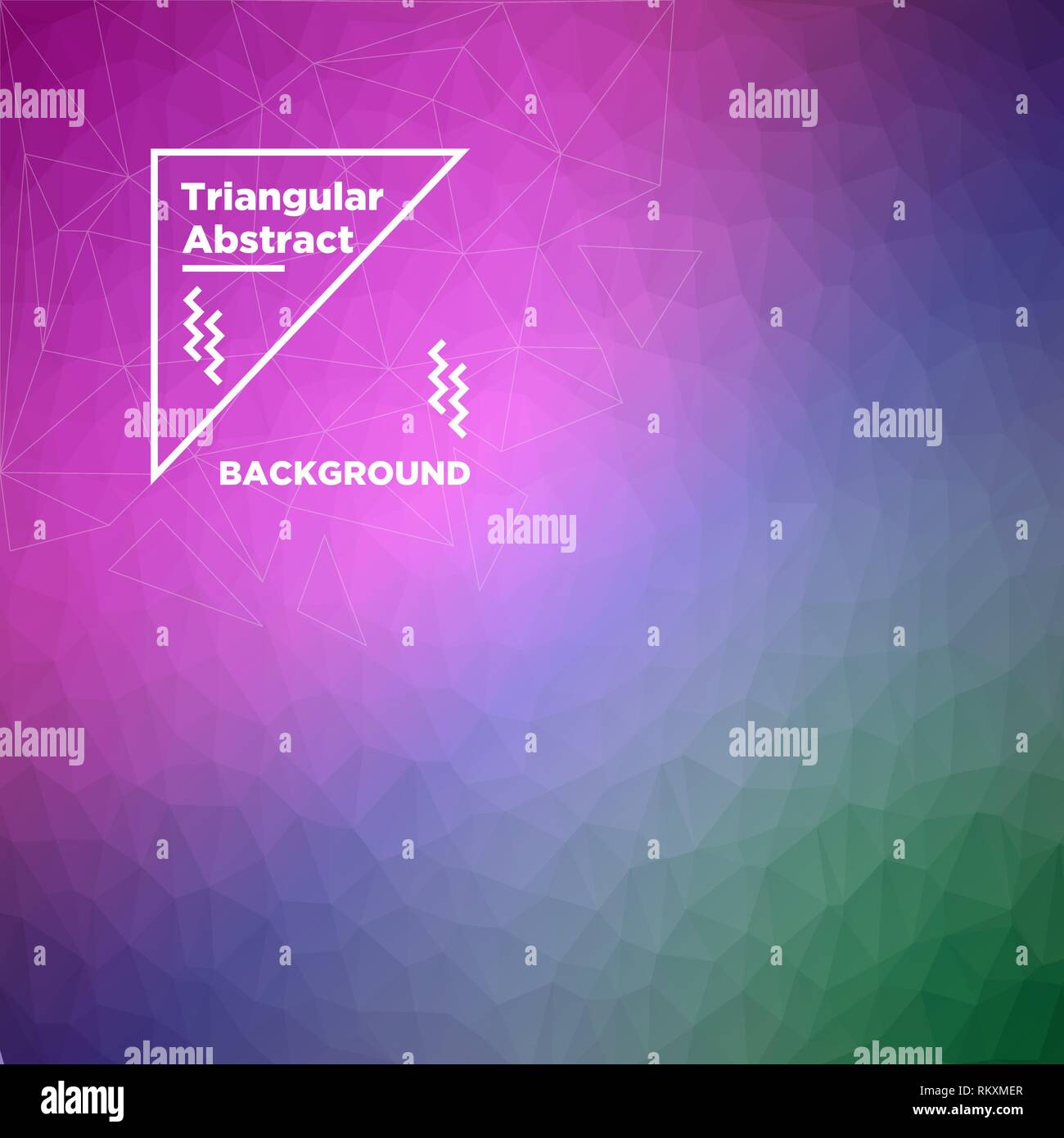 Triangular Polygonal Background Stock Vector