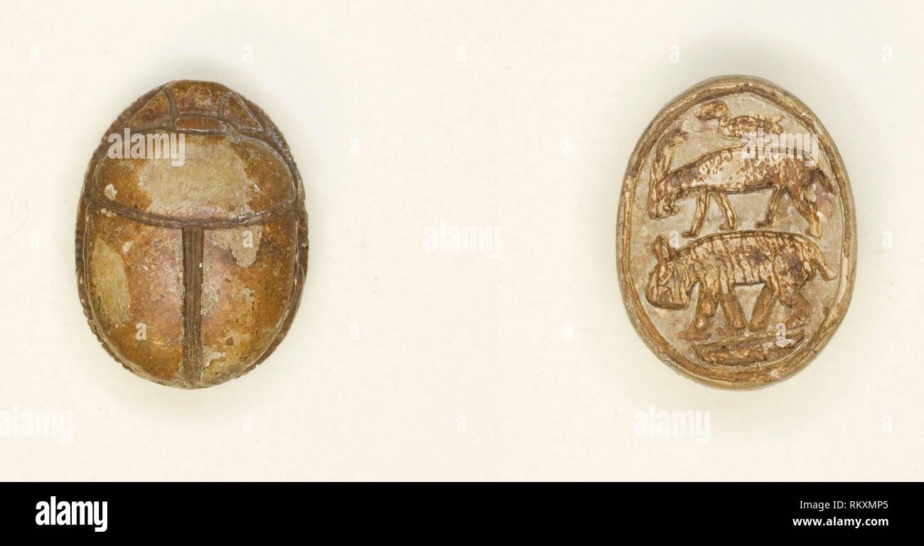 Scarab Animal Motifs (Bird, Antelope, Hippopotamus) New Kingdom, Dynasties 1920 (about 1295
