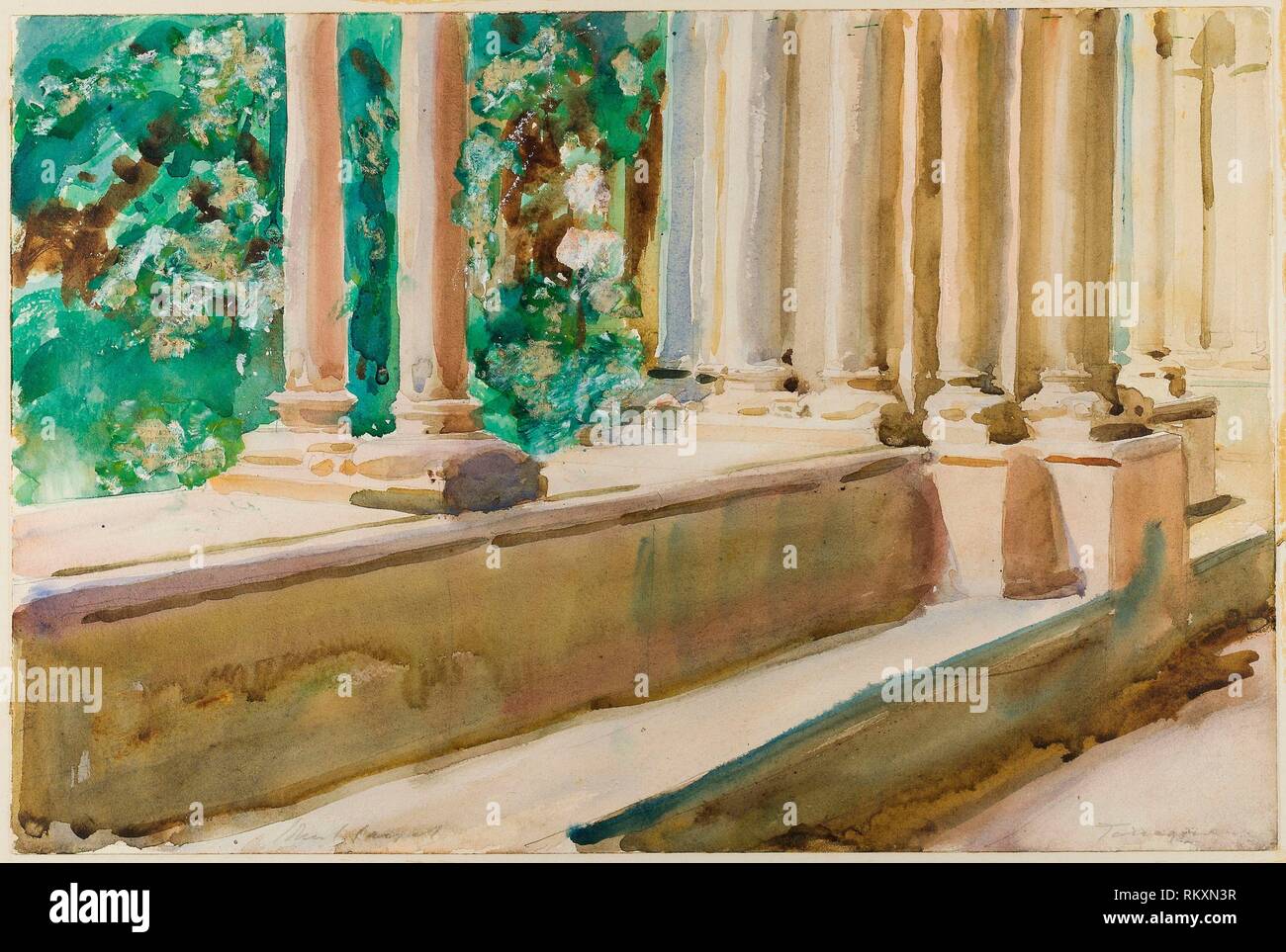 Tarragona Terrace and Garden c. 1908 John Singer Sargent American