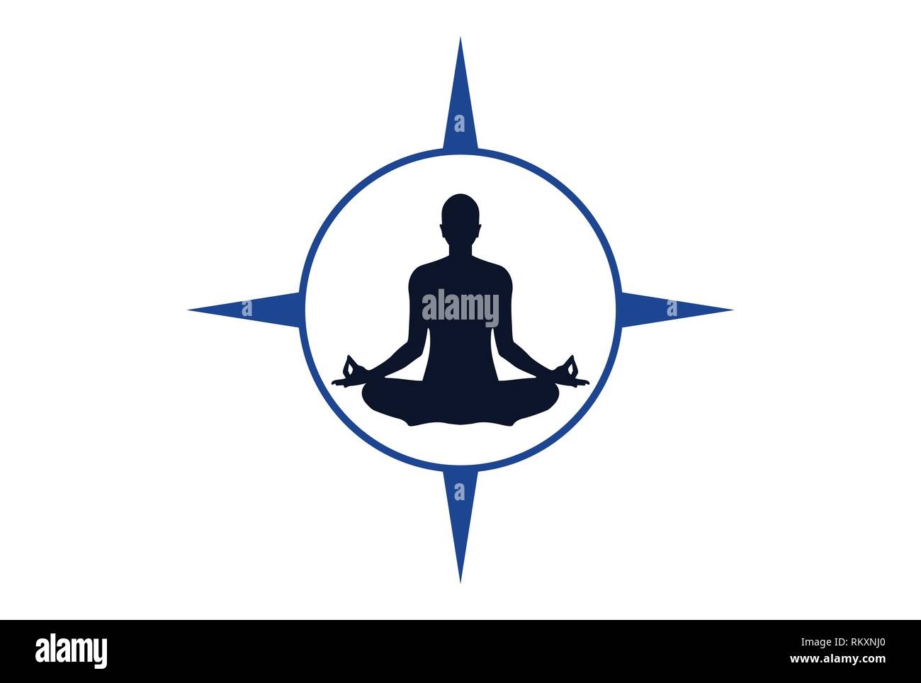 yoga meditation logo icon concept Stock Vector Image & Art - Alamy