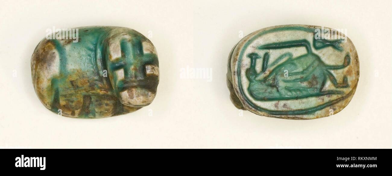 Scaraboid Hippopotamus New Kingdom, Dynasties 1820 (about 15501069 BC) Egyptian Artist