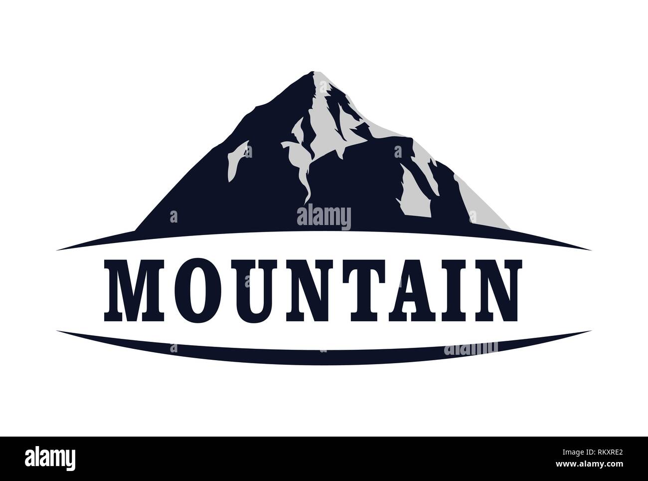 mountain abstract logo icon concept Stock Vector Image & Art - Alamy
