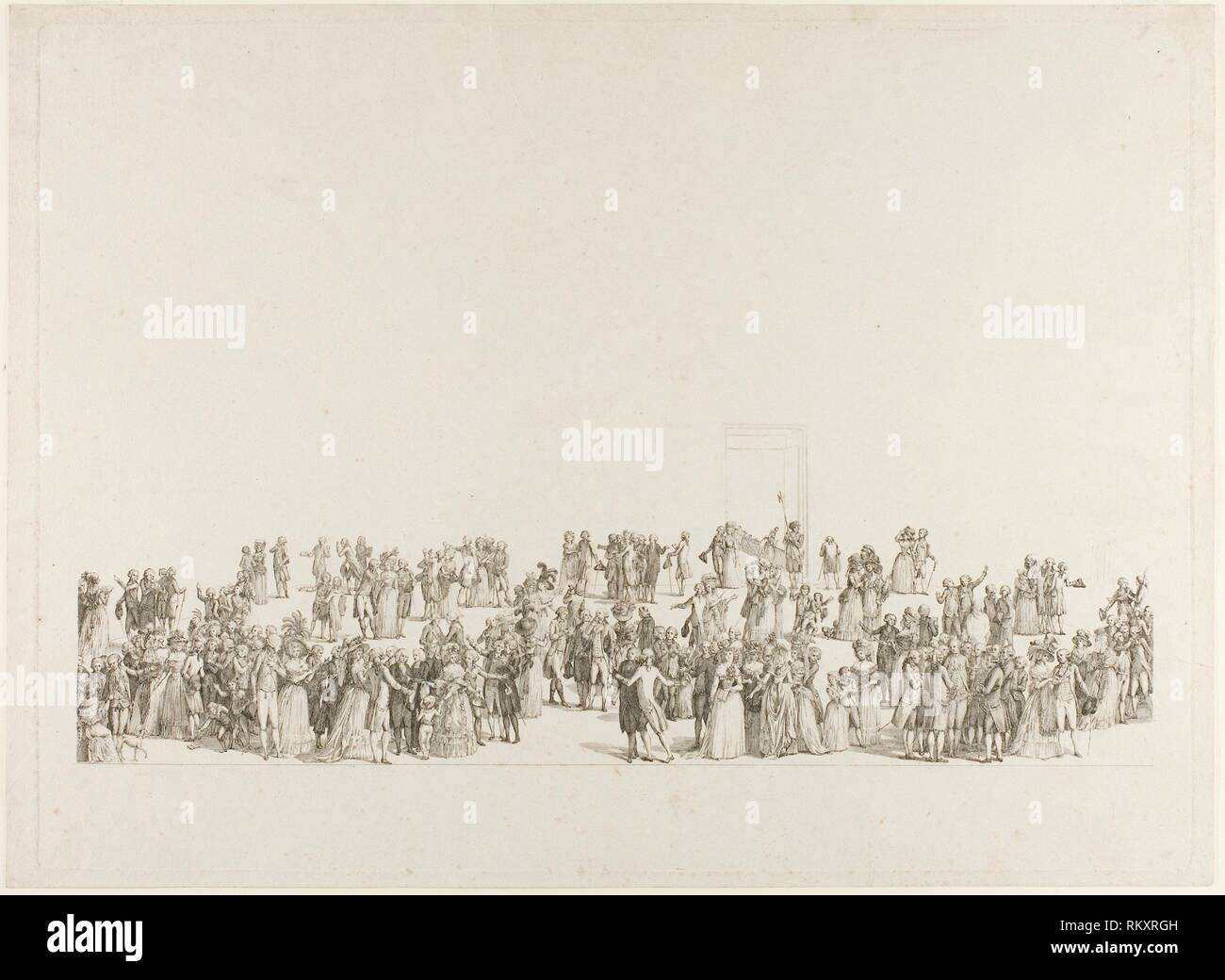 The Exhibition at the Salon du Louvre in 1787 1787 Pietro Antoni