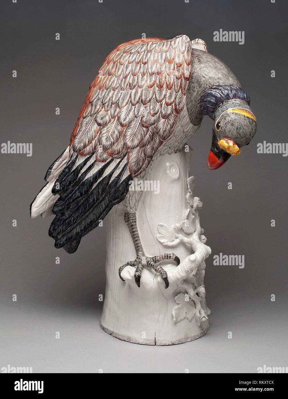 King Vulture - 1734 - Meissen Porcelain Manufactory Germany, founded 1710 Modeled by Johann Joachim Kändler German, 1706-1775 - Artist: Johann Stock Photo