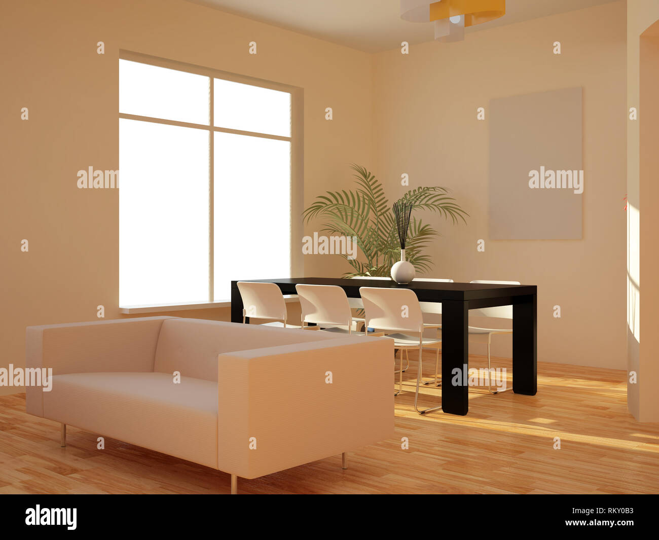 High resolution image interior. 3d illustration modern interior Stock ...