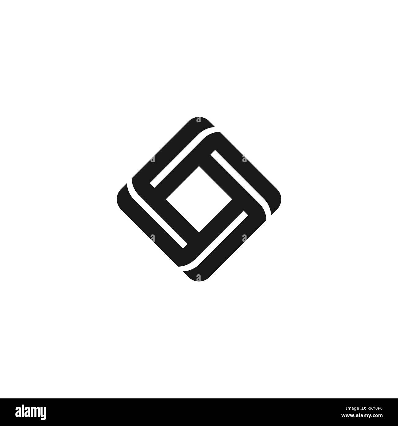 Square Logo Black And White Stock Photos Images Alamy