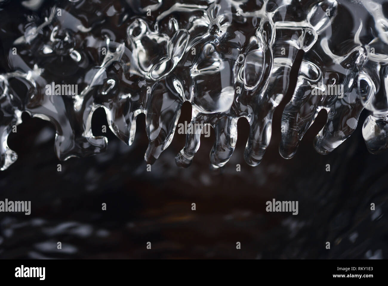 Spring melting of ice and the flow of water Stock Photo Alamy