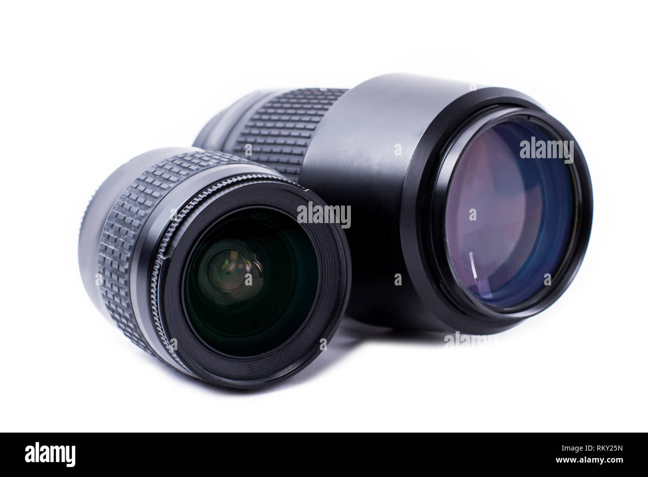 Camera with two lenses Cut Out Stock Images & Pictures Alamy