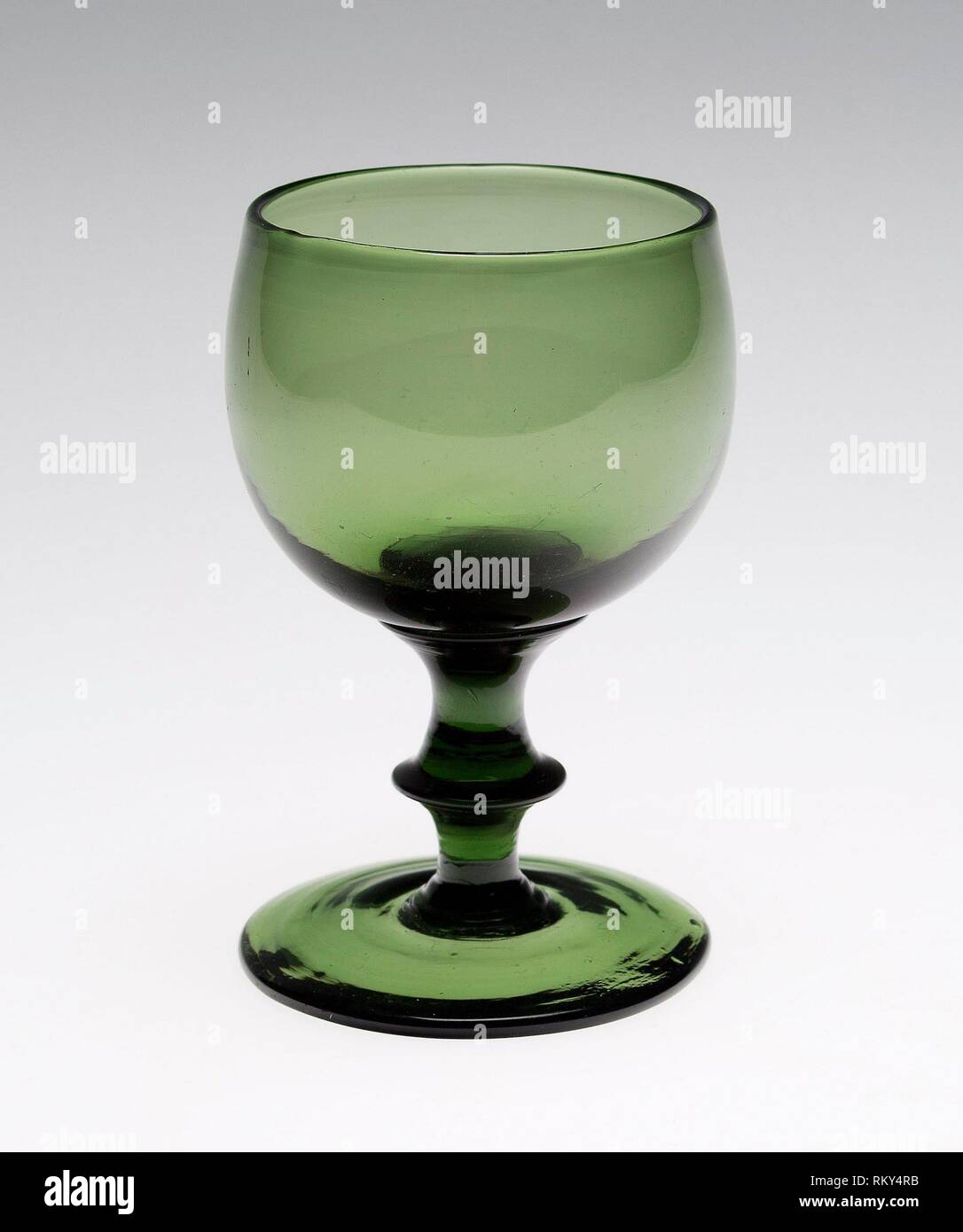 Claret Glass c. 1824/40 Attributed to Jersey Glass Company American