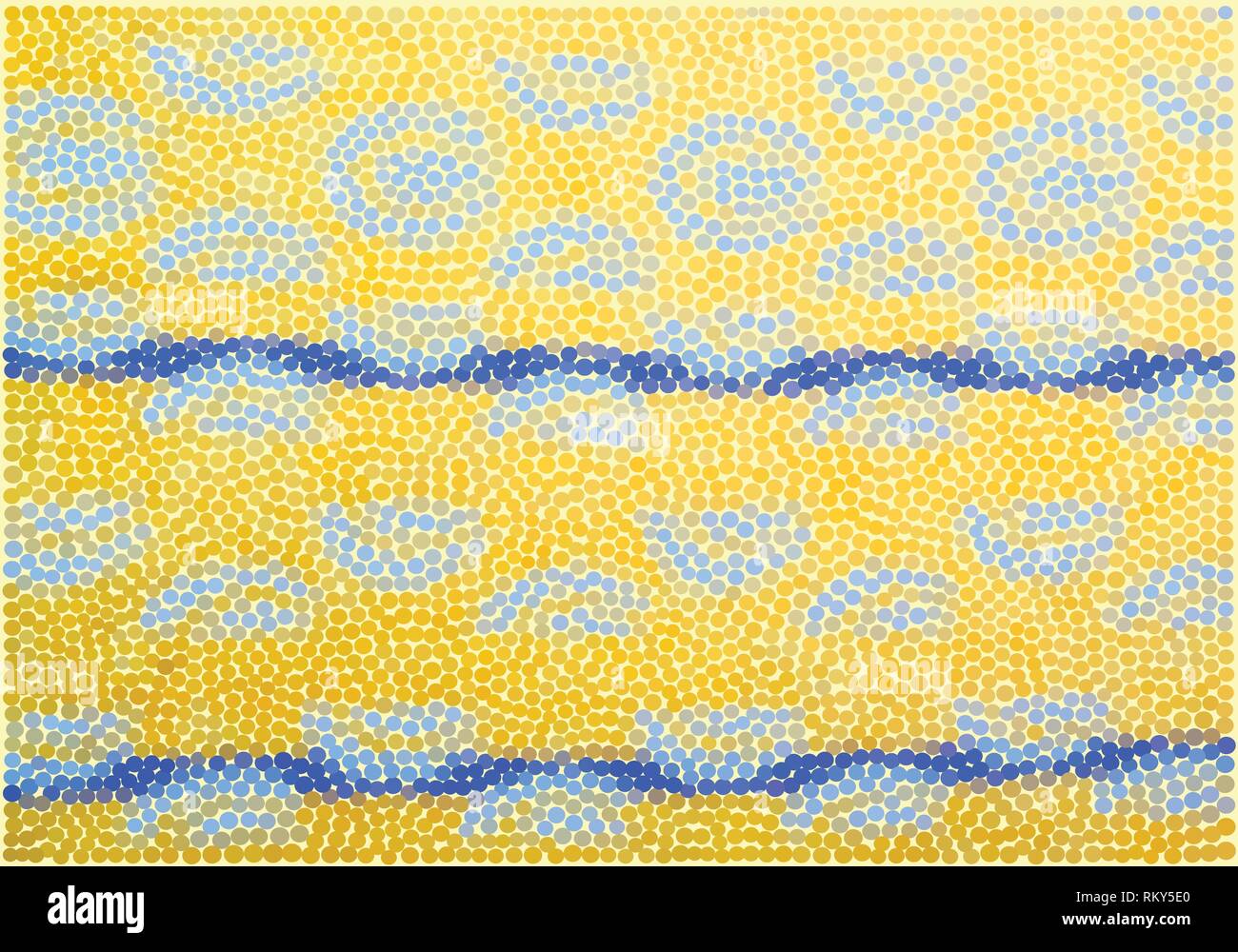 Yellow and blue dots vector illustration Stock Vector Image & Art Alamy