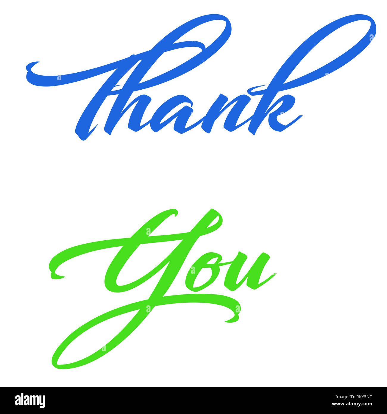 Thank you greetings and wishes Stock Photo