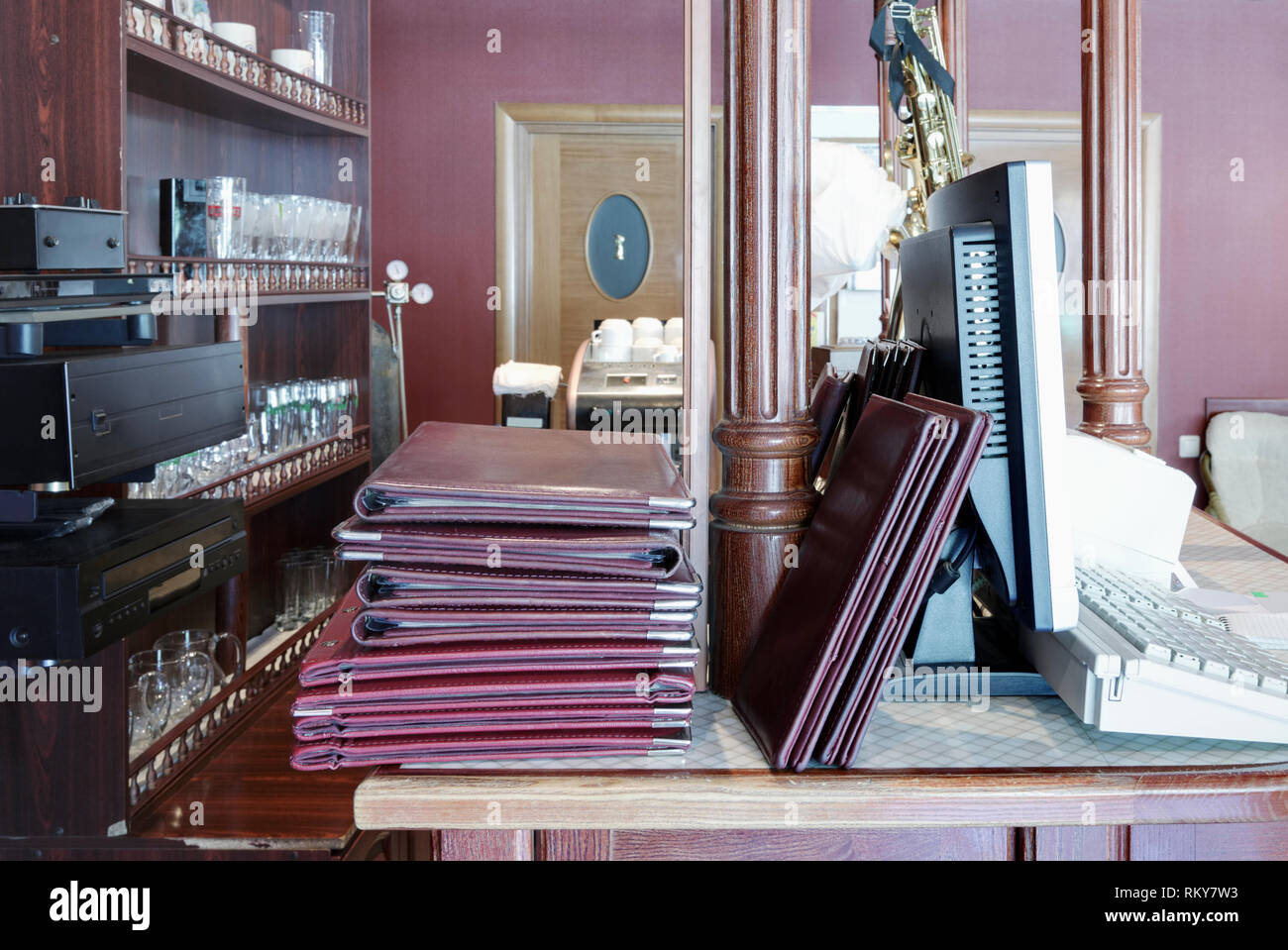 Stack of Restaurant Menus Stock Photo - Alamy