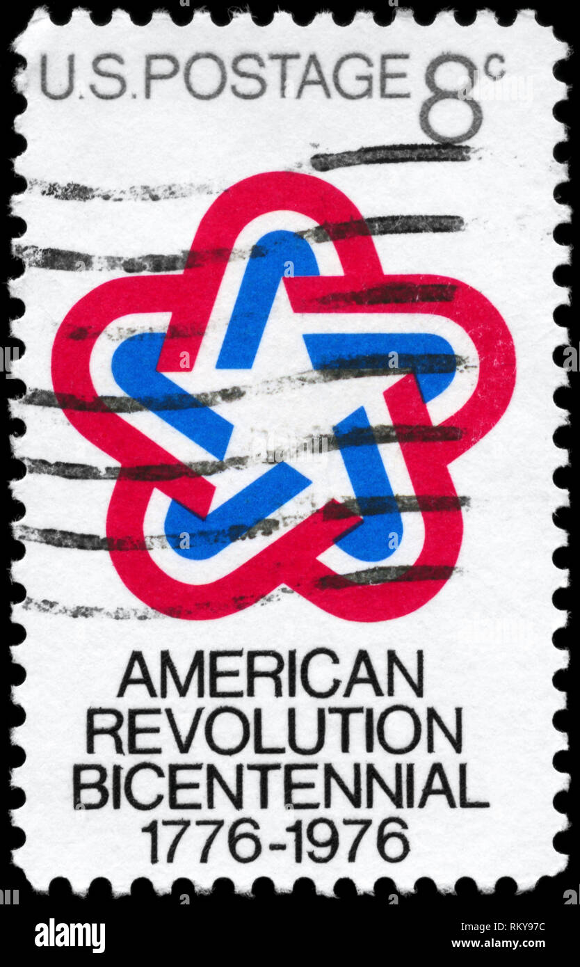 USA CIRCA 1971 A Stamp printed in USA devoted to American Revolution