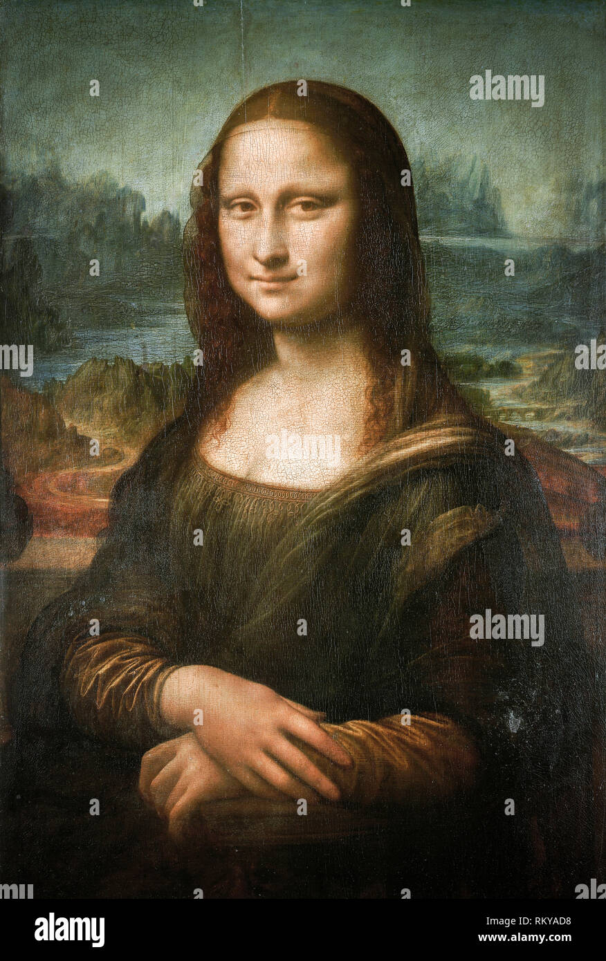 Leonardo Da Vinci, Mona Lisa, painting, 15031505 Stock Photo Alamy