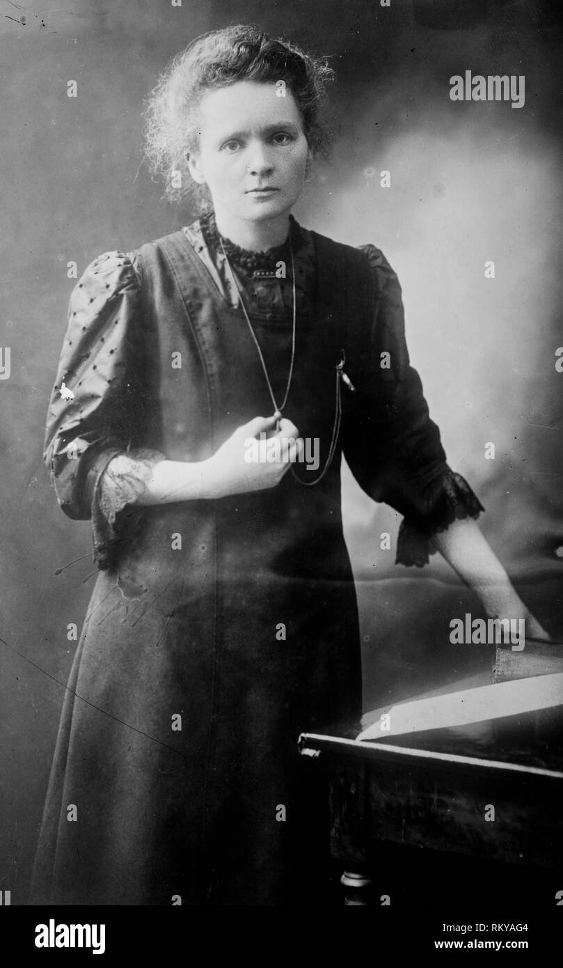 Marie Curie (1867-1934), portrait photograph, 1900 Stock Photo